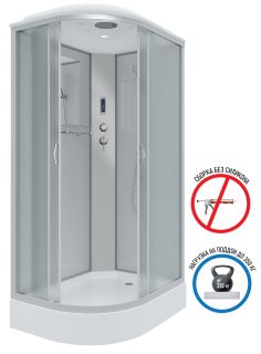 Душевая кабина Niagara NG-3312-14RP 120x80см серебро/матовое